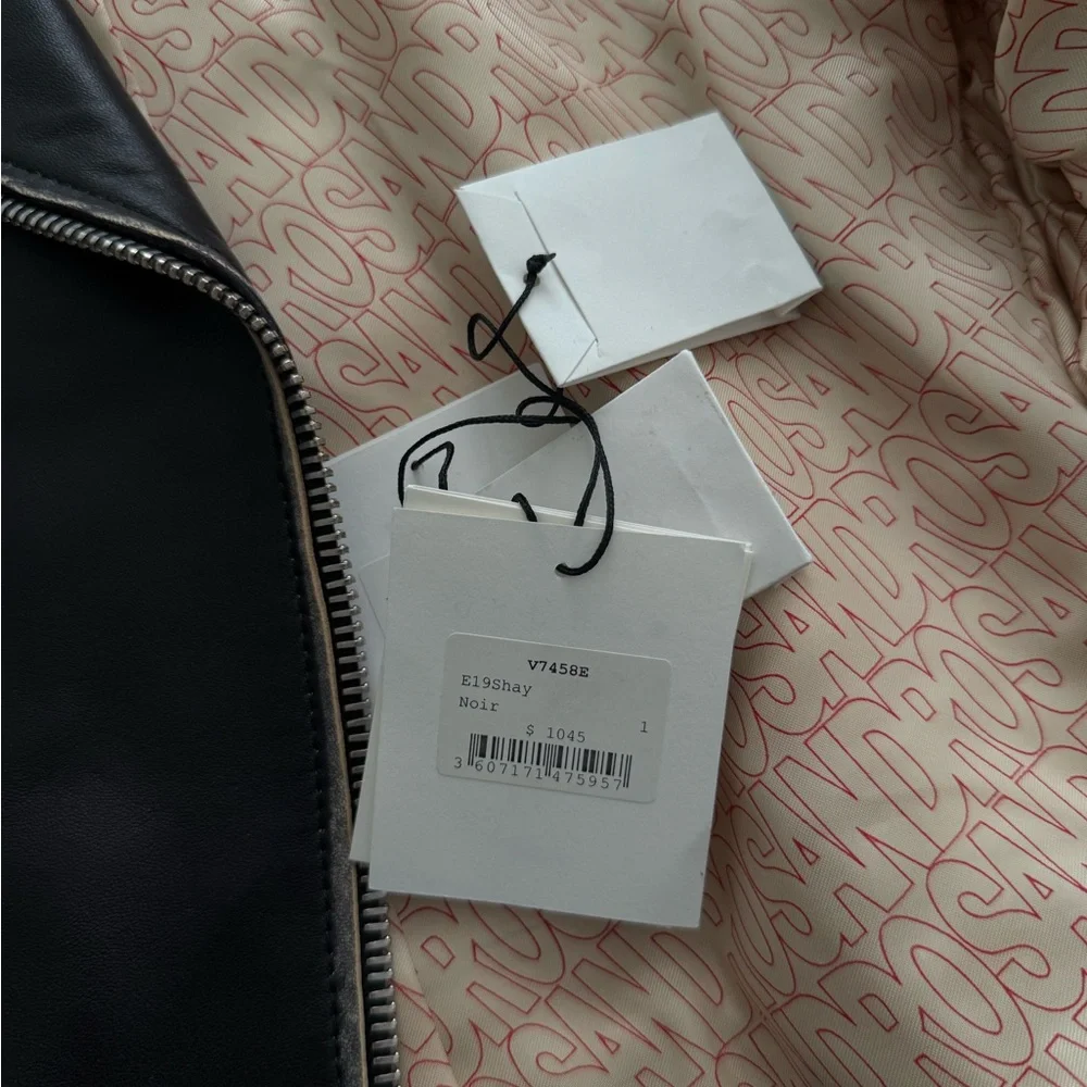 Sandro Shay Leather Moto Jacket sz 1 - Picture 5 of 5